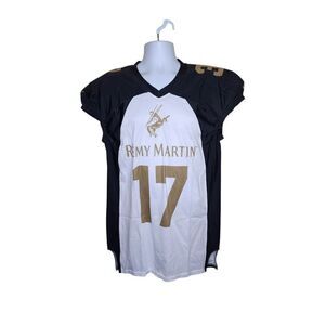 Remy Martin Cognac 1738 Football Jersey Team Cut Mens Size M Black White